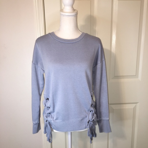 Pink Republic Lace-Up Sweatshirt